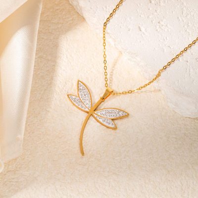 Dragonfly qaşlı boyunbağı